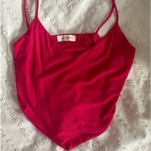 pink bandeau style soft top